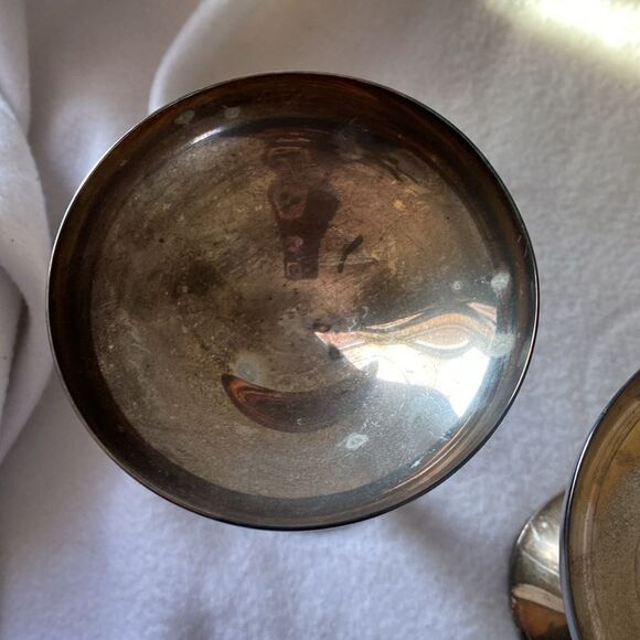 Valero Champagne cocktail Wedding Wine Silver Cup Glass Grape Twist 3 spain goth - Picture 10 of 10